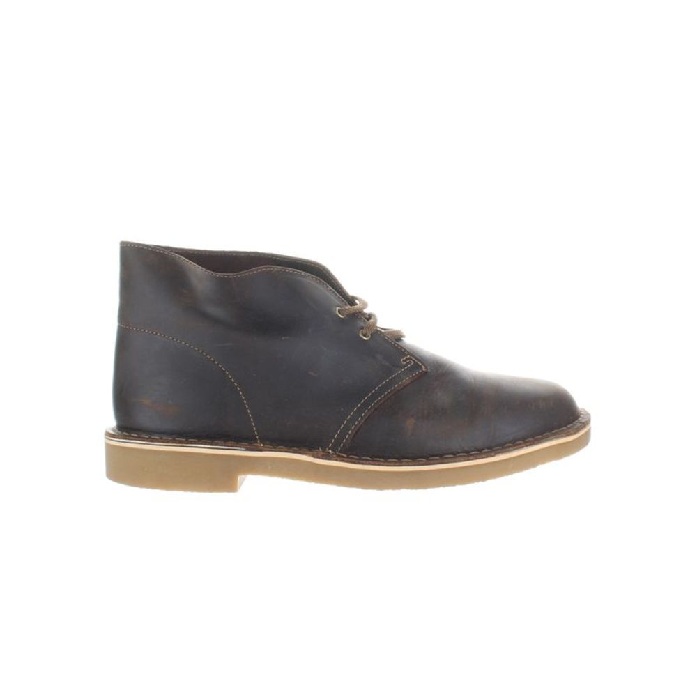 Clarks Mens Brown Ankle Boots Size 10 Wide (E, W) - Picture 1 of 4